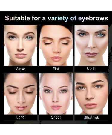 Eyebrow Stamp Stencil Kit with 24 Reusable Stencils - Long-Lasting & Waterproof Brow Shaping, 3-in-1 Hairline Shadow Powder Bronzer - Pack of 1 - Buy Online on GoSupps.com