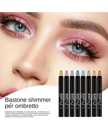 Glitter Eyeshadow Stick Set of 8 Smudge-Proof Eyeshadow Stick Ultra Creamy Eyeshadow Stick Lightweight Blendable Eyeshadow Eyeshadow Pencil for Makeup Glitter Makeup Stick - Buy Online on GoSupps.com