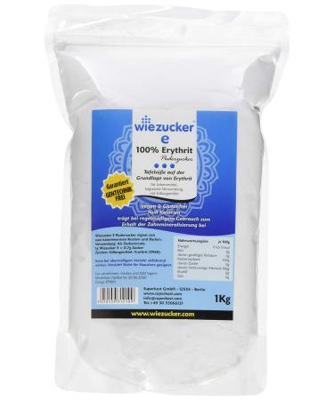 Wiezucker Erythritol Icing Sugar calorie-free powdered sugar substitute 1 pack (1 x 1 kg) Erypul1 - Buy Online on GoSupps.com