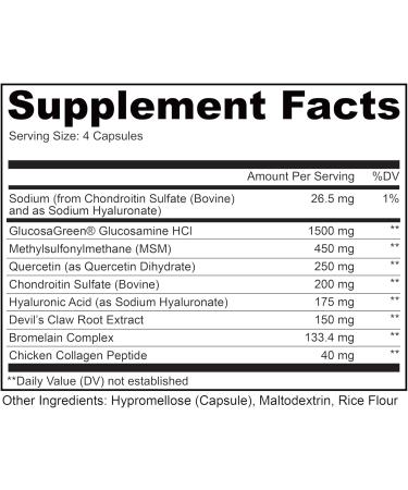 LIVELY VITAMIN CO. Joint Jive - Lubricate Joints (Knee, Ankle, Neck, Shoulder, Back) - Collagen - Glucosamine - MSM - Quercetin - Chondroitin - Devils Claw - Shellfish-Free Formula - 240 Count 240 Count (Pack of 1) - Buy Online on GoSupps.com