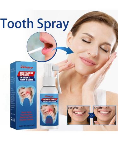 2PCS Toothache Relieving Spray Tooth Pain Relief Toothache Relief Dental Pain Relief Spray Pain Relief for Toothache Toothache Care Spray Herbal Oralcare Spray Gum Pain Spray Instant Teeth Pain Relief - Buy Online on GoSupps.com