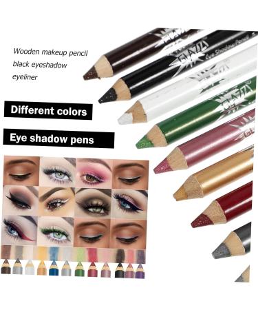 BIUDECO 12pcs Pearlescent Eyeshadow Pencil Sketch Eyeliner Waterproof Eyeshadow Stick Eye Glitter Powder - Buy Online on GoSupps.com