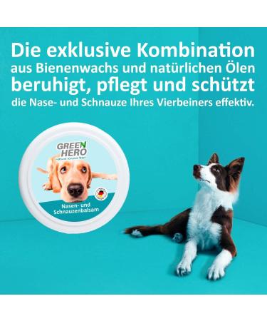 Green Hero Dog Nasal & Snout Balm - Soothes & Protects Dry Noses | Natural Ingredients 75ml | International Shipping - Buy Online on GoSupps.com