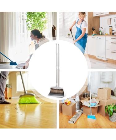 Dustpan with Long Handle | Long Handle Dustpan with U-Shaped Magnetic Snap | Household Dustpans for Kitchen Fireplace Hallway Balcony Study Room Bedroom Utoya - Buy Online on GoSupps.com