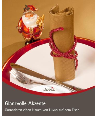 Sovie Linclass Terracotta Airlaid Napkins - 50 High-Quality 40x40 cm Disposable Napkins for Weddings & Parties - Tearproof & Suction-Strong - Buy Online on GoSupps.com
