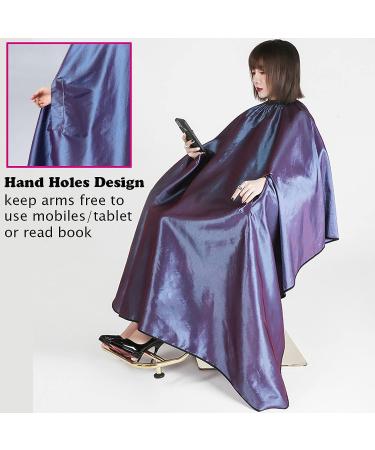 Waterproof Hair Cutting Cape with Hand Holes for Salon Clients - Gray - Buy Online on GoSupps.com