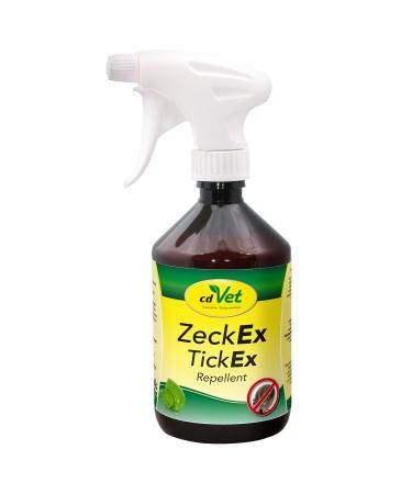 CDVET ZECKEX tick defense spray 500 ml - immediate protection with long -term effect for humans and animals natural tick remedies without synthetic additives dermatologically tested 500 ml (1 Pack) - Buy Online on GoSupps.com