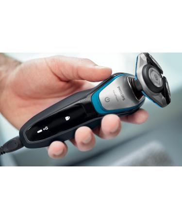 Philips S5400/06 Series 5000 Aqua Touch Electric Shaver with Smart Click Precision Trimmer Charcoal Grey - Aquatic Blue - Super Nova Silver 5 Piece Set - Buy Online on GoSupps.com