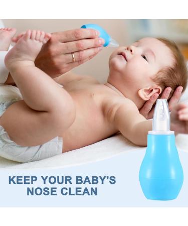 GWAWG 3 PCS Baby Nasal Aspirator Nose Sucker - Mucus Removal for Newborns and Toddlers (Blue Yellow Pink) - Buy Online on GoSupps.com