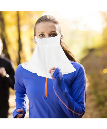 Sun Protection Masque | Sun Masque SPF Face Cover Sun Face Cover Breathable Full Face Shield Face Scarf Cover Cooling Sunscreen Masque for Men Women White - Buy Online on GoSupps.com
