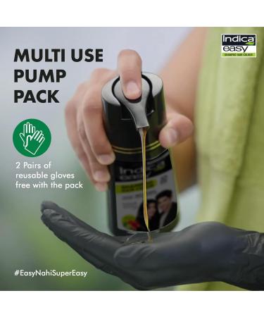 Indica Easy Shampoo Hair Colour - Natural Black 180ml | International Shipping Available - Buy Online on GoSupps.com