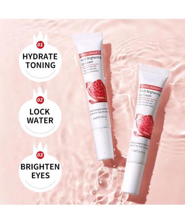 Pomegranate Eye Cream Anti Aging - Eye Cream for Dark Circles and Puffy Eyes - Moisturize Hydrate Eye Contour Area Lock Water - Firm Lift Reduce Dullness Fade Fine Line Smooth Skin Restore Elasticity - Buy Online on GoSupps.com