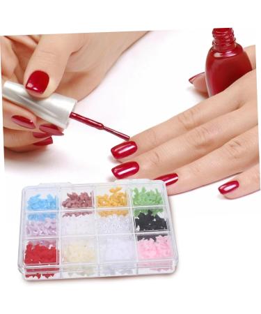 FRCOLOR 1 Box Nail Art Accessories Done Varnish Nail Jewellery Nail Art Pendant for Women Nail Pendant for Acrylic Nails Nail Pendant Small Manicure Box Tie 3D Resin 1.10X1.00X0.30CM As Shown - Buy Online on GoSupps.com