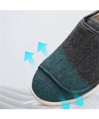 Yytcsjz Comfort Diabetic Slippers | Orthopedic Anti-Slip Shoes for Elderly Arthritis Edema | Wide & Comfortable | Blue, 26.5cm - Buy Online on GoSupps.com