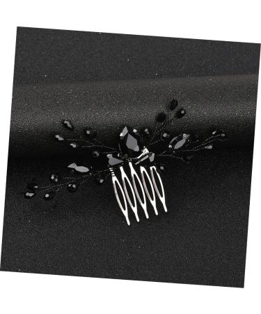 Didiseaon Black Crystal Hair Accessories Vintage Hair Accessories Decorative Hair Clips Black Hair Grips Hairbrushes for Woman Rhinestone Hair Clips Alloy Rhinestones Comb Miss - Buy Online on GoSupps.com