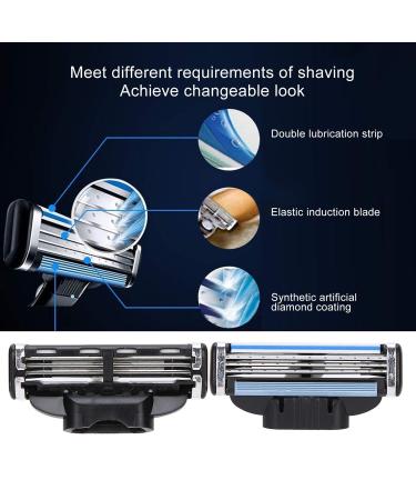 16pcs Razor Blade Refills for Manual Razor - Premium Quality Men's Shaving Blades - International Shipping Available - Buy Online on GoSupps.com