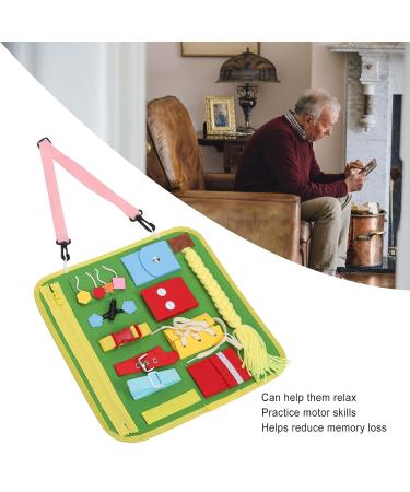 Memory Loss Fidget Blanket | Sensory Pad for Dementia & Alzheimer's | Enhance Mental Stimulation & Comfort - Buy Online on GoSupps.com