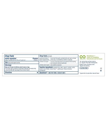 Tom's of Maine Luminous White Toothpaste, Spearmint - 6-Pack (4 oz) - Natural Whitening Formula - Buy Online on GoSupps.com