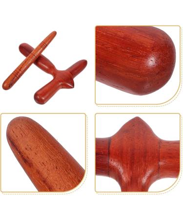 Gatuida 2-Piece Wooden Trigger Point Massage Tool Set for Foot Pain Relief | Acupressure & Reflexology Massage Tools - Buy Online on GoSupps.com