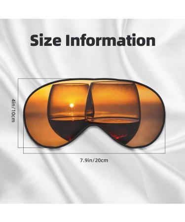Red Wine Print Sleep Eye Mask | Soft Eyeshade for Travel & Napping | Ideal for Women & Men - Buy Online on GoSupps.com