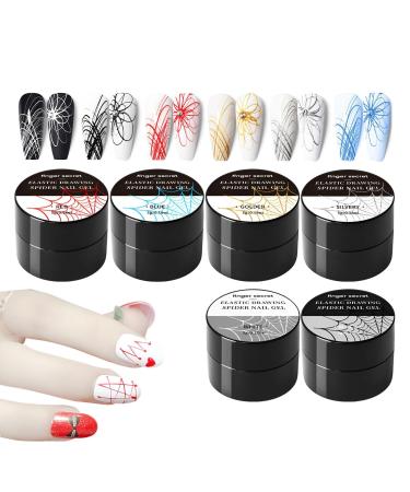 Gel Paint for Nails Art Multipurpose Wire Drawing Nail Gel Polish Elastic Gel Nail Polish Liner Gel Liner for Natural Nails False Nails