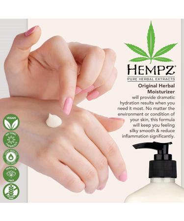 Hempz ORIGINAL Herbal Body Moisturizer 21oz - Hydrating Lotion for Soft Skin - Buy Online on GoSupps.com