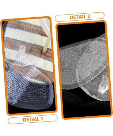 FRCOLOR 8 Pcs Palm Rest Shockproof Clear Insoles | Thong Slipper Foot Protectors | Self-Adhesive Non-Slip Forefoot Pads for Beach Sandals - Buy Online on GoSupps.com