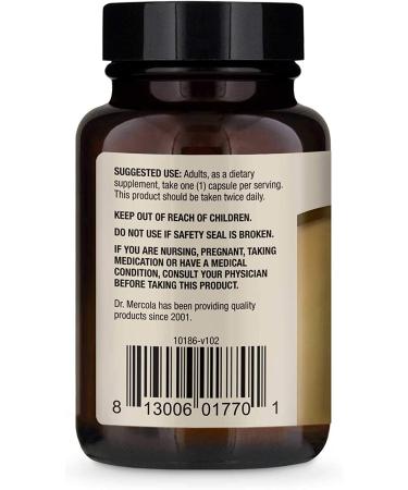 Dr. Mercola Fermented Ginger Capsules - 60 Count | Digestive & Immune Support - Buy Online on GoSupps.com