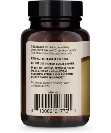 Dr. Mercola Organic Fermented Ginger Dietary Supplement - 60 Capsules | Supports Digestive Health, Non-GMO, Soy Free, Gluten Free - Buy Online on GoSupps.com