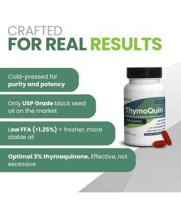 Organic Cold-Pressed Black Seed Oil Capsules for Skin Joint Metabolic & Immune Health | USP-Grade Pure Nigella Sativa with 3% Thymoquinone | Non-GMO Black Cumin Seed Oil 60 Softgel 60 Count (Pack of 1) - Buy Online on GoSupps.com