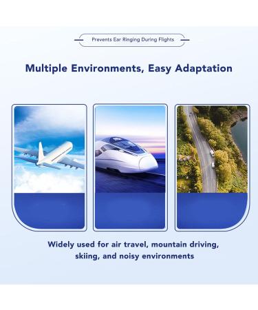 DAUZ Airplane Earplugs - Hypoallergenic Pressure Relief Ear Plugs for Travel & Hiking - 4pcs (Medium - Buy Online on GoSupps.com