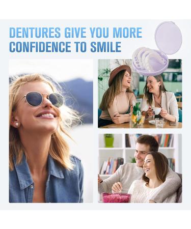 6 PCS Fake Teeth Veneers for Upper and Lower Jaw - Natural Shade Cosmetic Dentures for Christmas and Daily Use - Buy Online on GoSupps.com