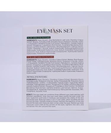 Under Eye Patches for Puffy Eyes & Dark Circles | Anti-Wrinkle Eye Masks with Retinol Aloe Vera & Rose | Perfect Stocking Stuffers for Women - Buy Online on GoSupps.com