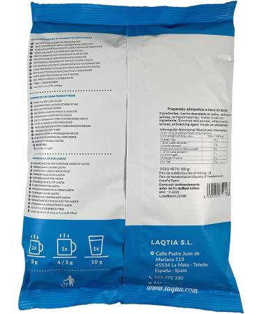 KV&C - 10 x 500g Quality Granulated Powder Skimmed Milk The Convenient Powdered Alternative to Fresh Milk for Cooking | Baking | Drinking | Vending - Buy Online on GoSupps.com