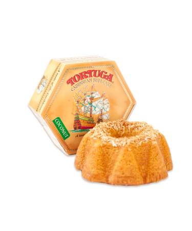 TORTUGA Caribbean Coconut Rum Cake - 16 oz Rum Cake - The Perfect Premium Gourmet Gift for Gift Baskets Parties Holidays and Birthdays