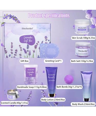 Luxury Lavender Spa Gift Basket for Women | Relaxing Bubble Bath & Body Set - Perfect Birthday Gift for Mom Sister Teacher - Buy Online on GoSupps.com