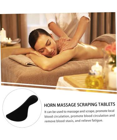 Healeeved 3-Part Gua Sha Set - Black Nitrile Scrapers for Muscle Relief - Natural Health Massage Tool (3pcs 11x4.2cm) - Buy Online on GoSupps.com