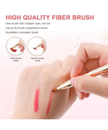 Buy Mobestech Dual End Lip Brush - Retractable Makeup Tool for Lipstick Concealer & Eyeshadow | Perfect for Women & Girls - Buy Online on GoSupps.com