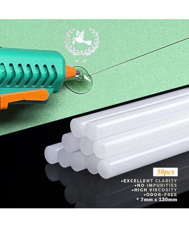 RHAEGON 60W Hot Glue Gun Kit for Crafting & Repairs | Drip-Free & Leakage-Proof Design with 50 Glue Sticks (7mmx130mm) - Buy Online on GoSupps.com