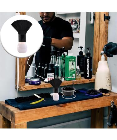 PAITOK Barber Neck Brushes for Hairdressers Professional Soft Hair Cutting Cleaning Brush Salon Household Neck Duster Brush Barbering Equipment for Remove Shredded Hair (White and Black Handle) - Buy Online on GoSupps.com