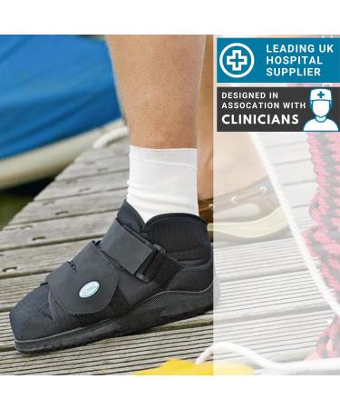 DARCO All-Purpose Medical Boot - NHS Approved Stabilising Shoe for Post-Op Healing - Pressure Relieving Boot for Wounds & Ulcers - Unisex, Black, Medium - Buy Online on GoSupps.com