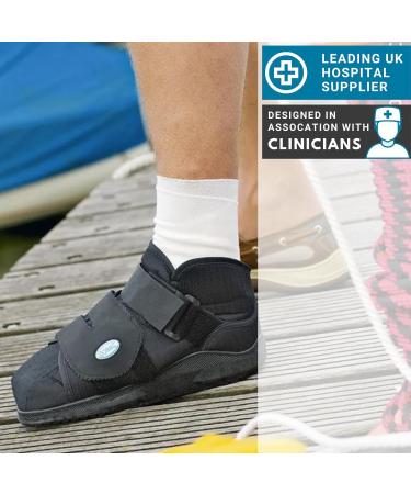 Darco All-Purpose Protection Boots | NHS Stabilizing Medical Shoe | Pressure-Relieving Post-Surgery & Wound Care - Unisex Black Extra Large - Buy Online on GoSupps.com