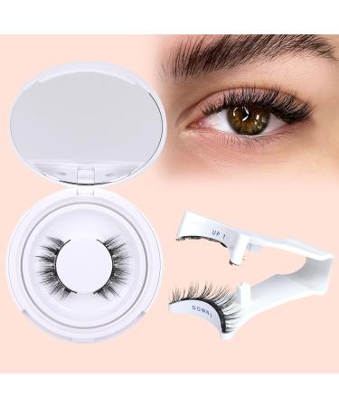 ALICROWN Magnetic Eyelashes - Fluffy No Glue Needed Cat Eye Fake Lashes | Natural Strip Lashes with Applicator | Durable Wispy 1 Pair - Buy Online on GoSupps.com