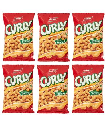 Lorenz Curly Peanut Classic 6 x 60g Cans with Fresh Peanuts