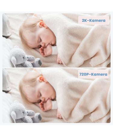 eegeek 2K Babyphone with Camera - 5 WLAN Video Monitor PTZ 355 Night Vision Motion & Noise Detection App Control - Buy Online on GoSupps.com