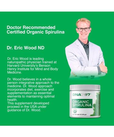 Premium Organic Spirulina Powder - 250g (8.82 oz) | Non-GMO Blue Green Algae | 83 Servings | Raw & Vegan - Buy Online on GoSupps.com