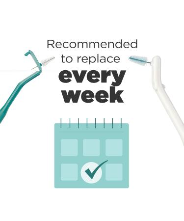 GUM Proxabrush Go-Betweens Refills - Wide Interdental Brushes - 16ct Soft Bristle Dental Picks - Compatible with Permanent Handle - International Shipping Available - Buy Online on GoSupps.com