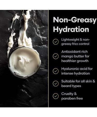 Beard Struggle Viking Storm Beard Cream for Men - Moisturizer & Softener with Avocado & Jojoba Oils - Itch Relief & Hydration for Beards & Mustaches - 50g - Buy Online on GoSupps.com