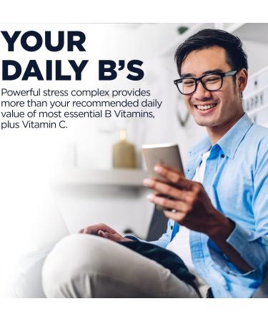 KAL Stress B Complex Vitamin Supplement for Energy and Immune Support - 100 Tablets - Buy Online on GoSupps.com