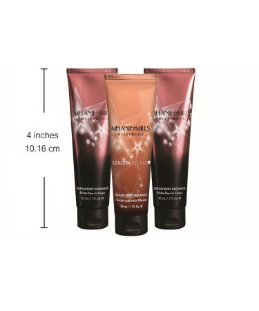 Melanie Mills Hollywood Mini Moisturizing Body Makeup Gleam on the Go Kit - Rose Gold, Bronze Gold, Deep Gold - 1 fl.oz. each - Buy Online on GoSupps.com